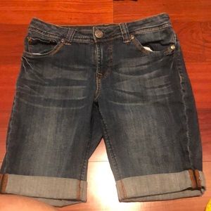 Faded Glory cuffed mid rise above the knee shorts